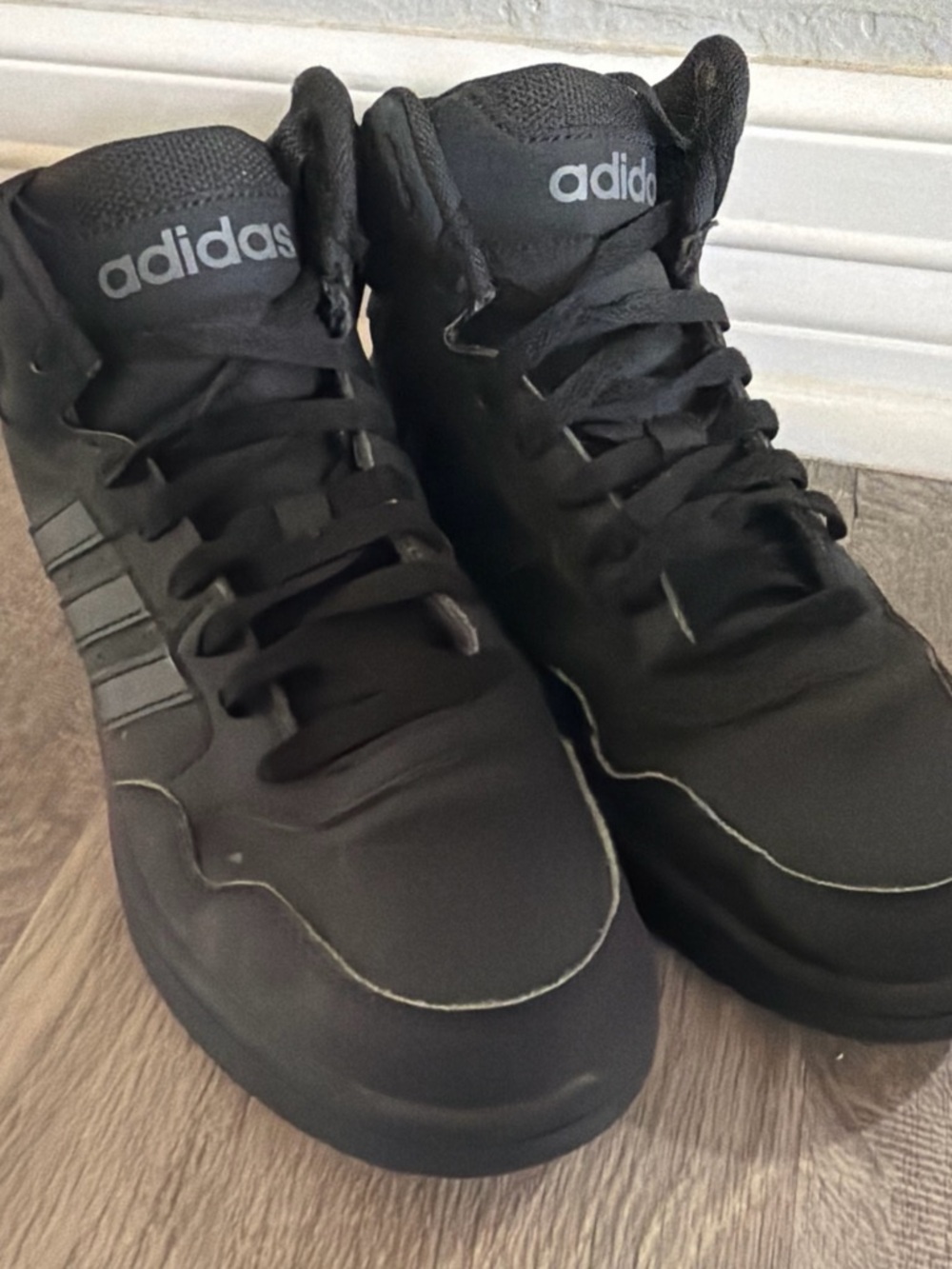 adidas Men’s Black High-Top Athletic Sneakers
